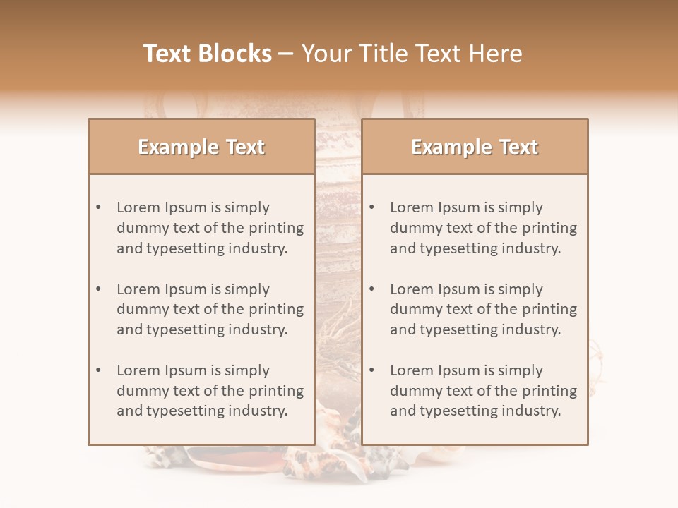 Sea Clam Beach PowerPoint Template