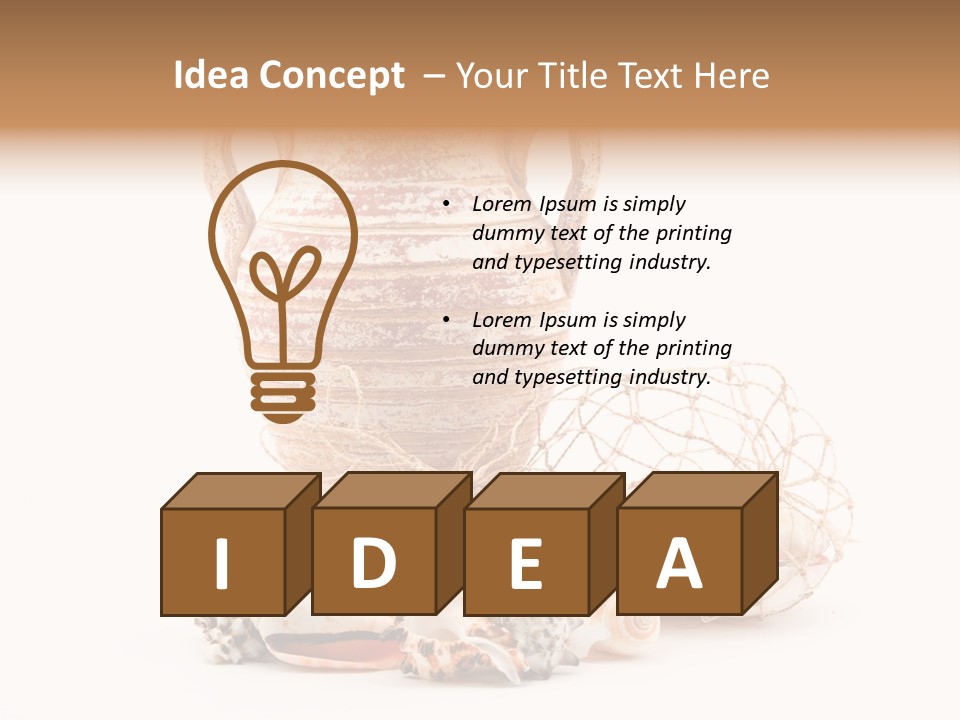 Sea Clam Beach PowerPoint Template