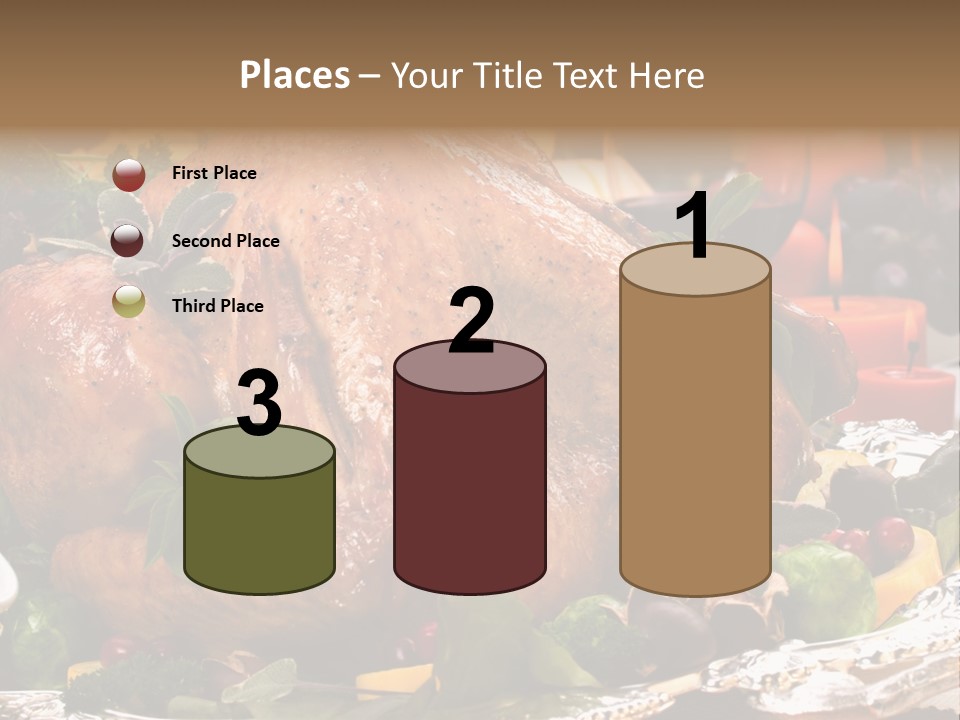 Poultry Basil Brussels Sprouts PowerPoint Template