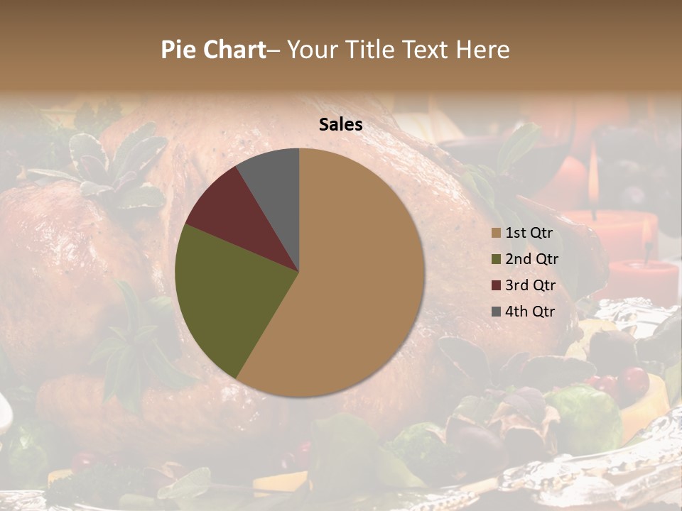 Poultry Basil Brussels Sprouts PowerPoint Template