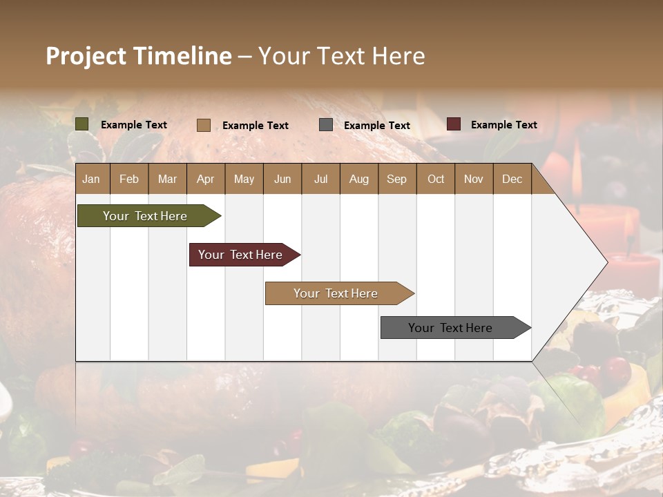 Poultry Basil Brussels Sprouts PowerPoint Template