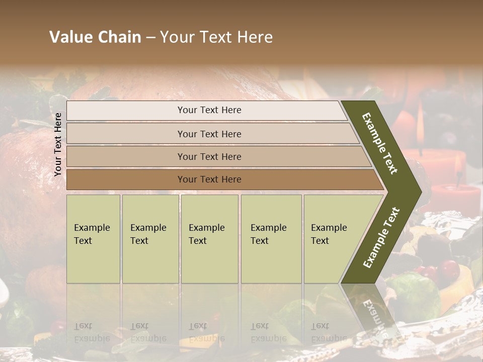 Poultry Basil Brussels Sprouts PowerPoint Template