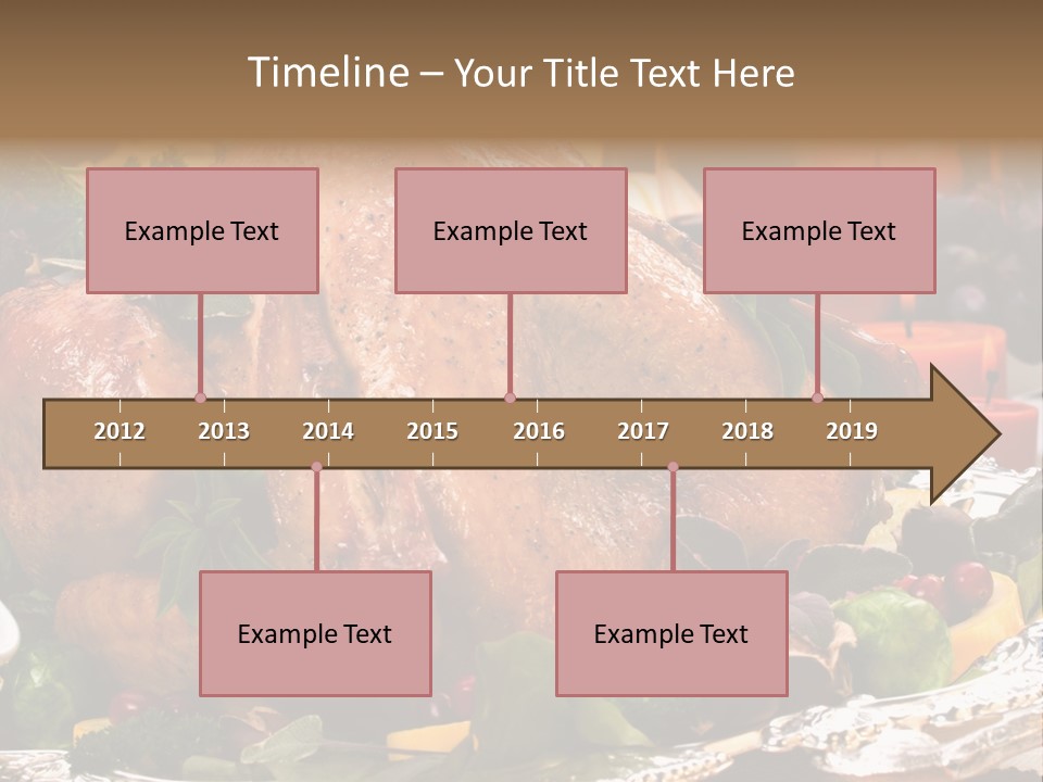 Poultry Basil Brussels Sprouts PowerPoint Template