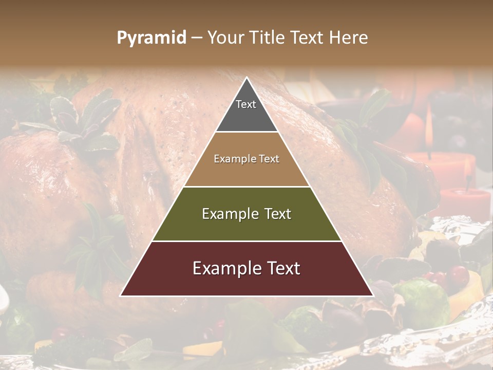 Poultry Basil Brussels Sprouts PowerPoint Template