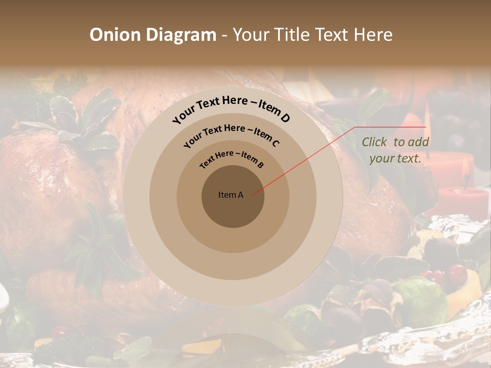 Poultry Basil Brussels Sprouts PowerPoint Template