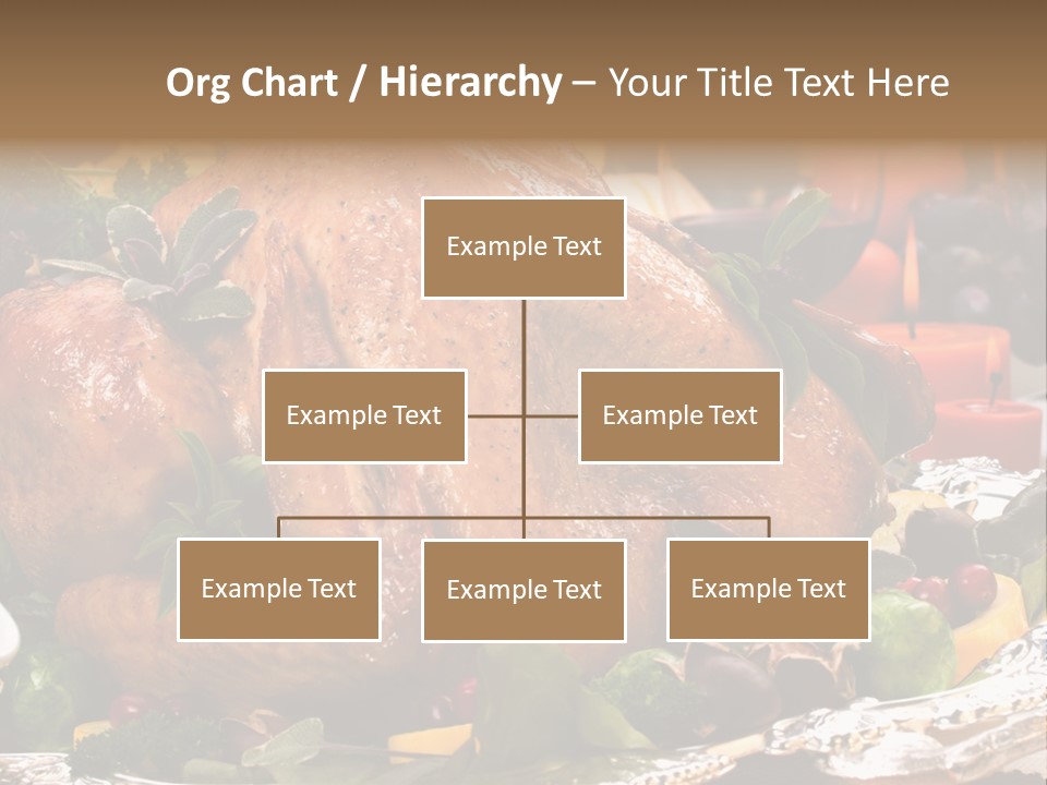 Poultry Basil Brussels Sprouts PowerPoint Template