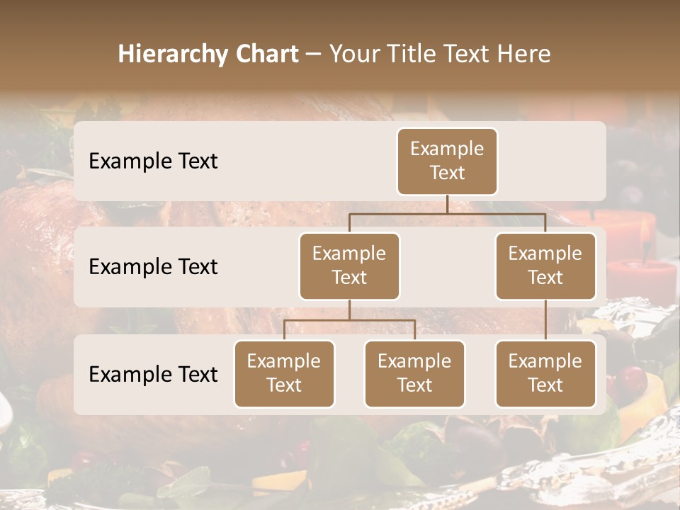Poultry Basil Brussels Sprouts PowerPoint Template
