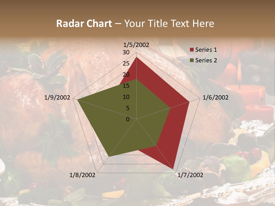Poultry Basil Brussels Sprouts PowerPoint Template