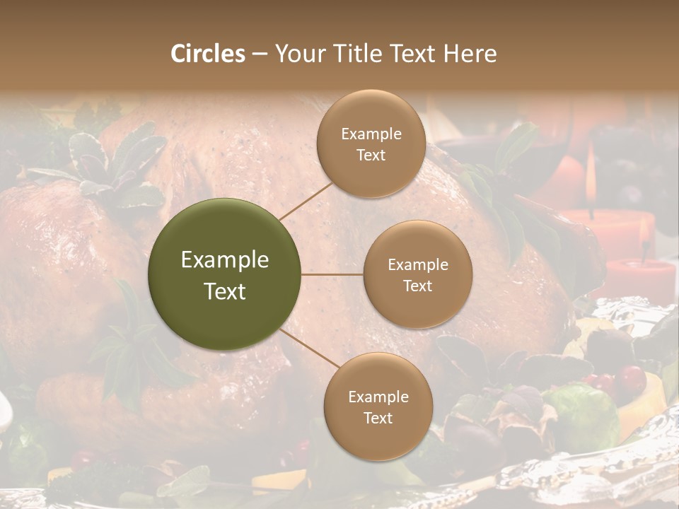 Poultry Basil Brussels Sprouts PowerPoint Template