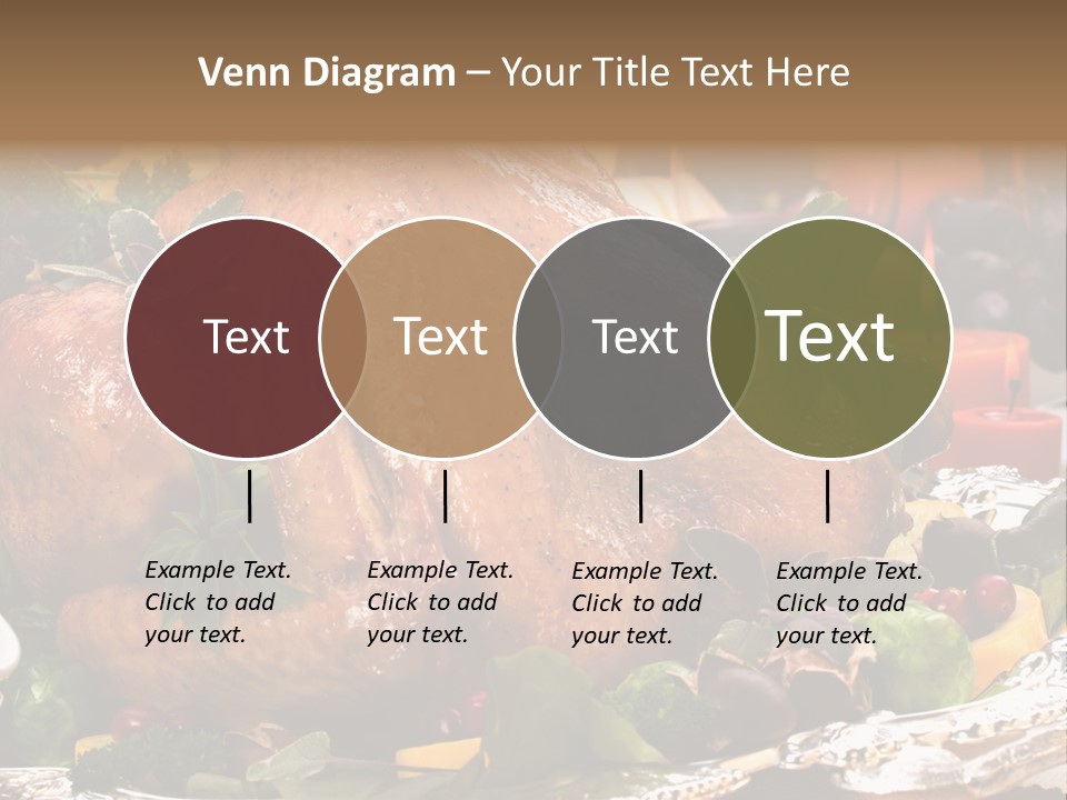 Poultry Basil Brussels Sprouts PowerPoint Template