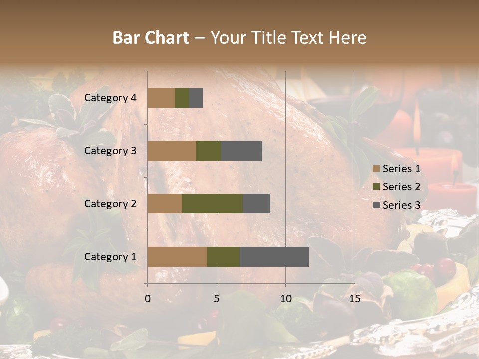 Poultry Basil Brussels Sprouts PowerPoint Template