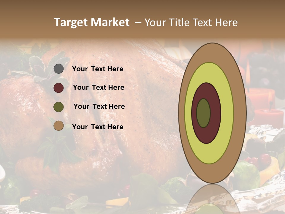 Poultry Basil Brussels Sprouts PowerPoint Template