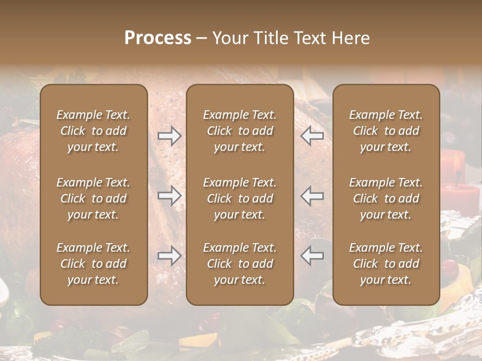 Poultry Basil Brussels Sprouts PowerPoint Template