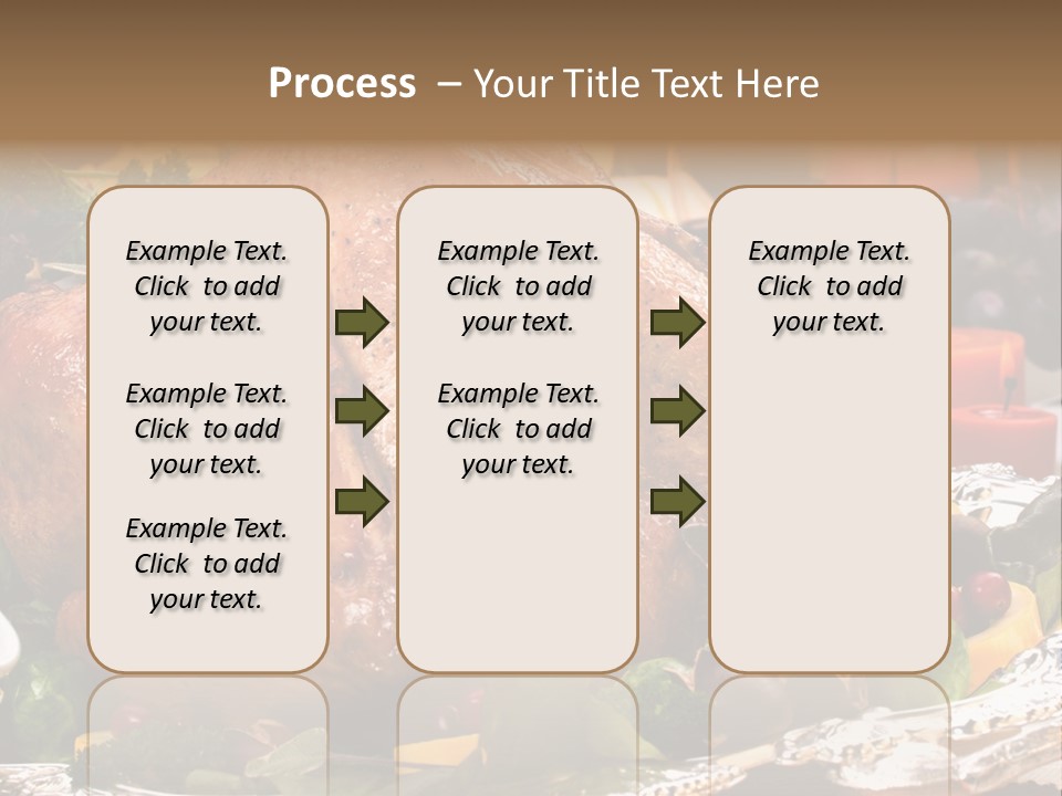 Poultry Basil Brussels Sprouts PowerPoint Template