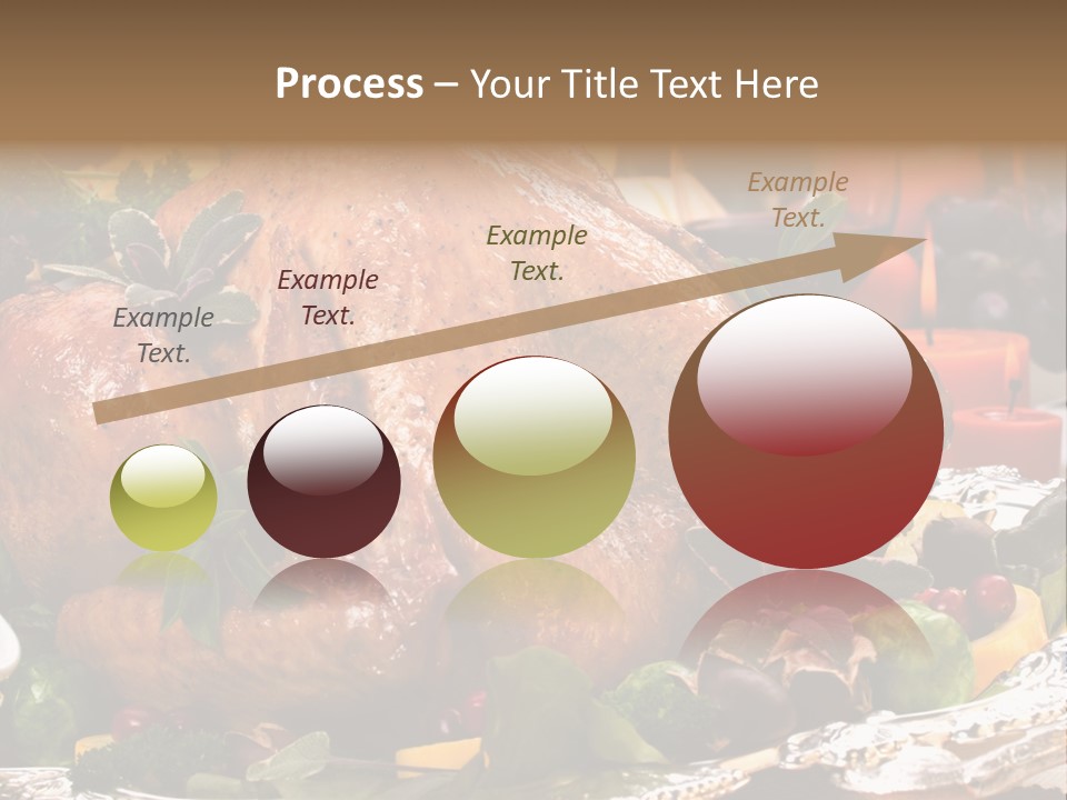 Poultry Basil Brussels Sprouts PowerPoint Template