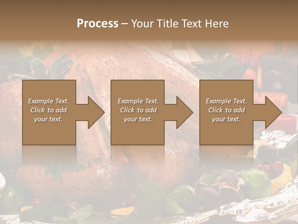 Poultry Basil Brussels Sprouts PowerPoint Template