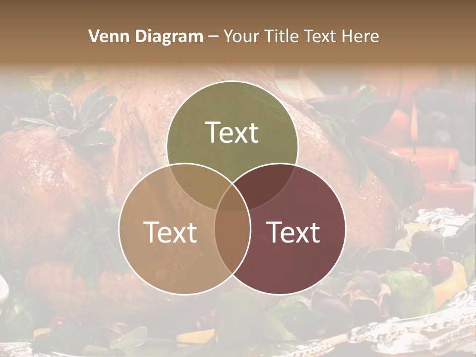 Poultry Basil Brussels Sprouts PowerPoint Template