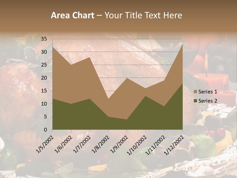 Poultry Basil Brussels Sprouts PowerPoint Template