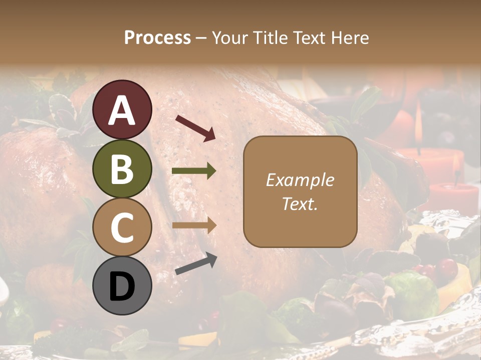 Poultry Basil Brussels Sprouts PowerPoint Template