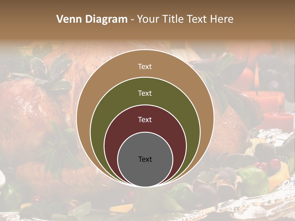 Poultry Basil Brussels Sprouts PowerPoint Template