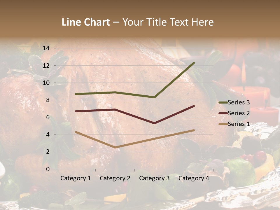 Poultry Basil Brussels Sprouts PowerPoint Template