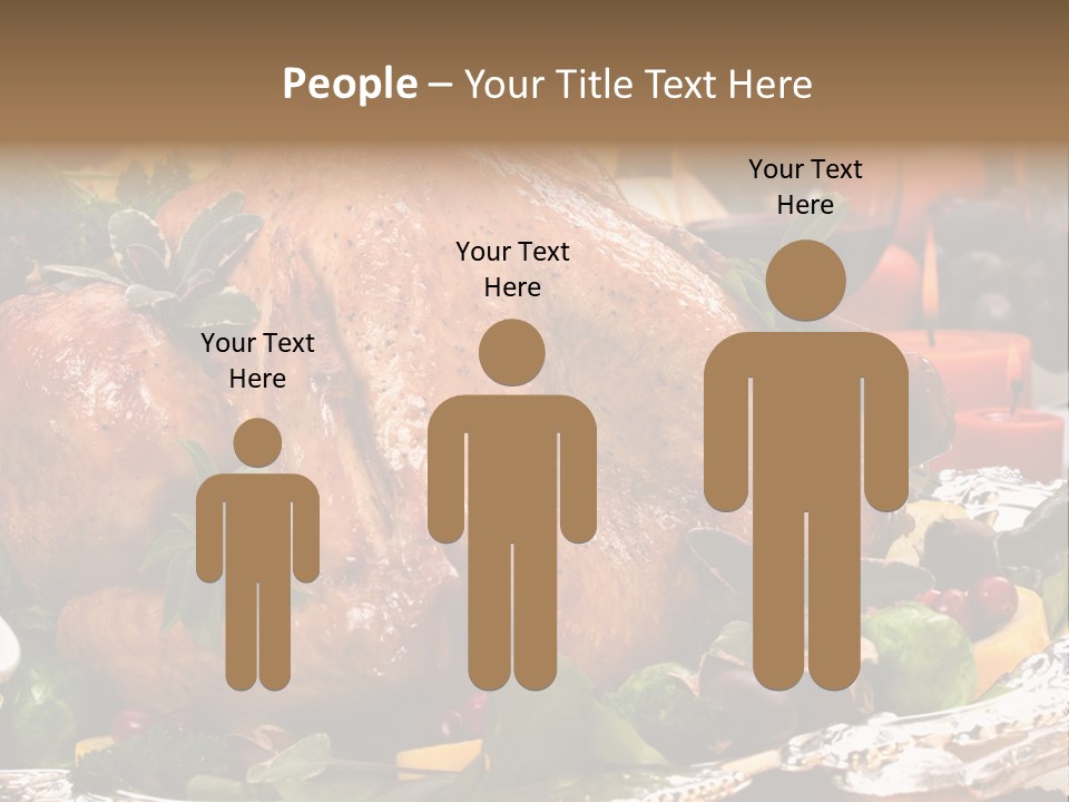 Poultry Basil Brussels Sprouts PowerPoint Template