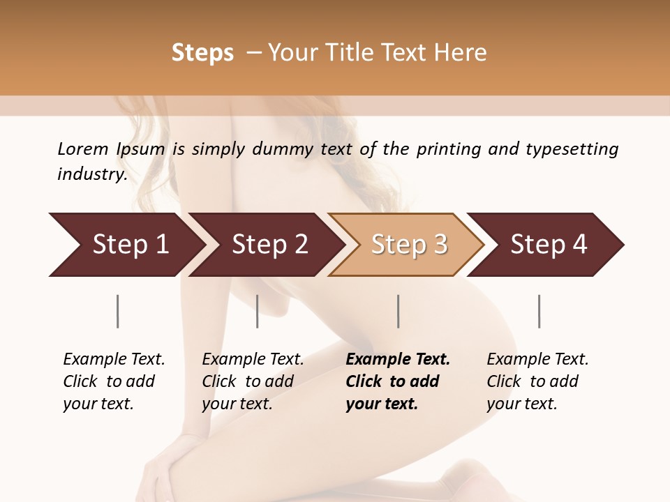Long Smiling Tempting PowerPoint Template
