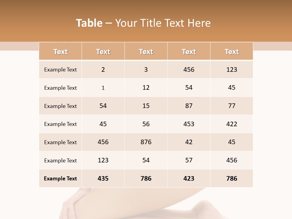 Long Smiling Tempting PowerPoint Template