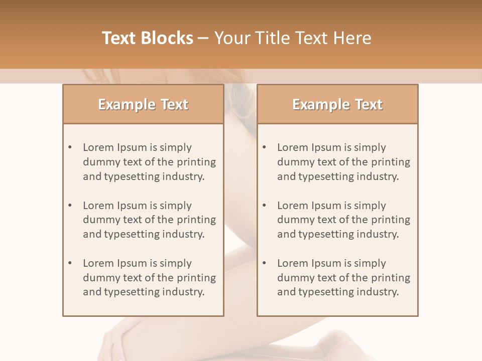 Long Smiling Tempting PowerPoint Template