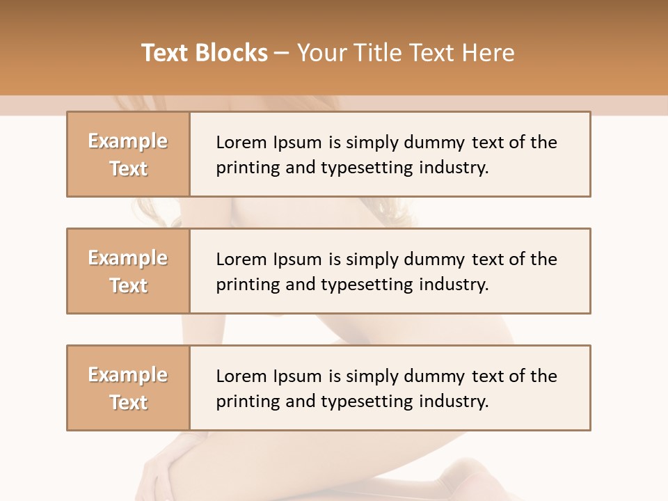Long Smiling Tempting PowerPoint Template