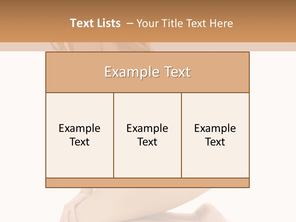 Long Smiling Tempting PowerPoint Template