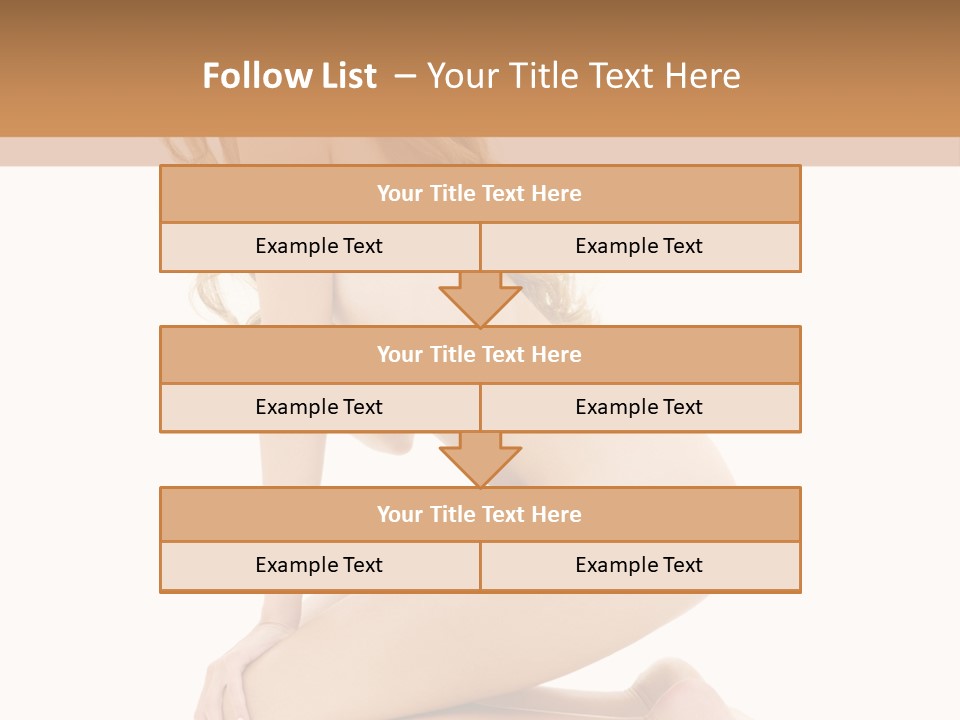 Long Smiling Tempting PowerPoint Template