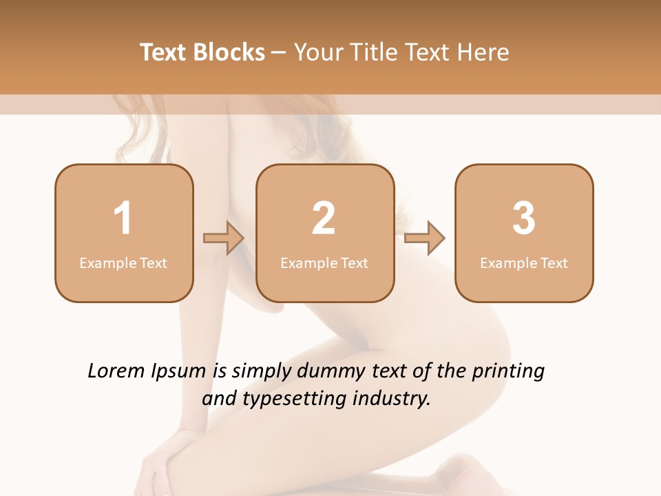 Long Smiling Tempting PowerPoint Template