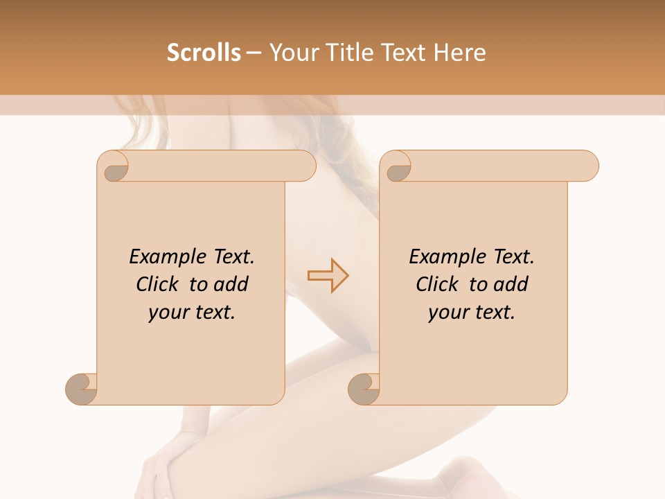 Long Smiling Tempting PowerPoint Template