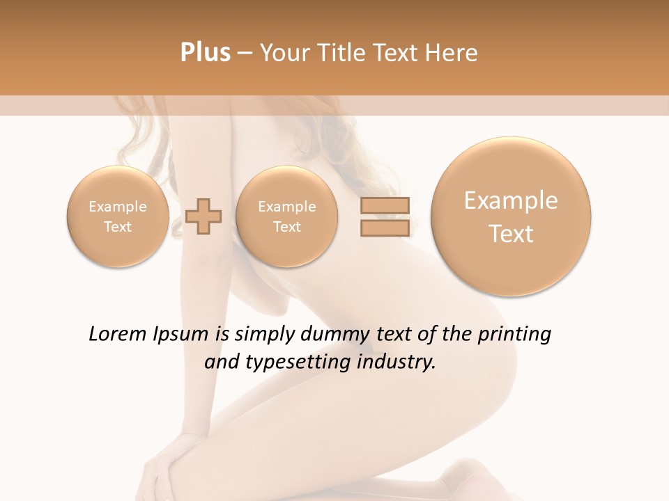 Long Smiling Tempting PowerPoint Template