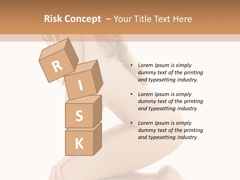 Long Smiling Tempting PowerPoint Template