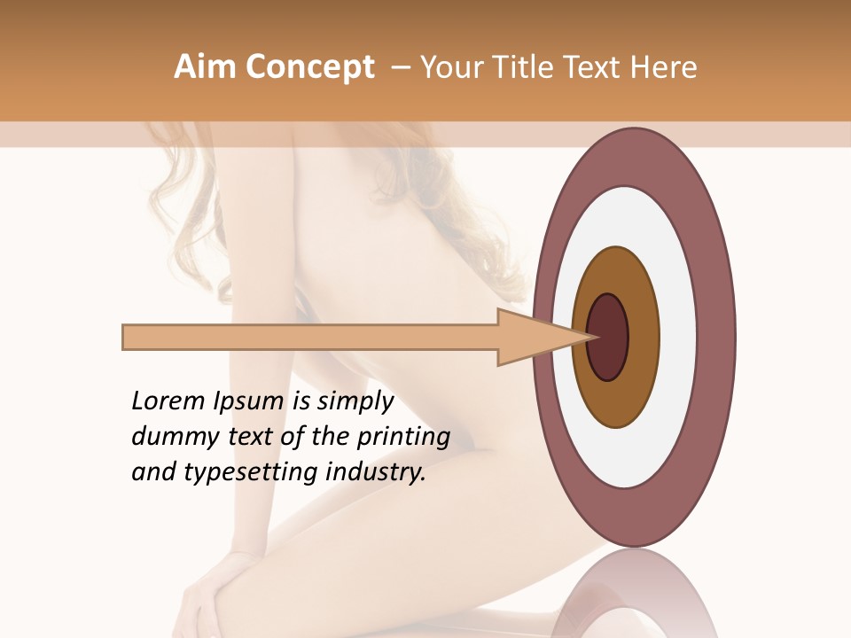 Long Smiling Tempting PowerPoint Template