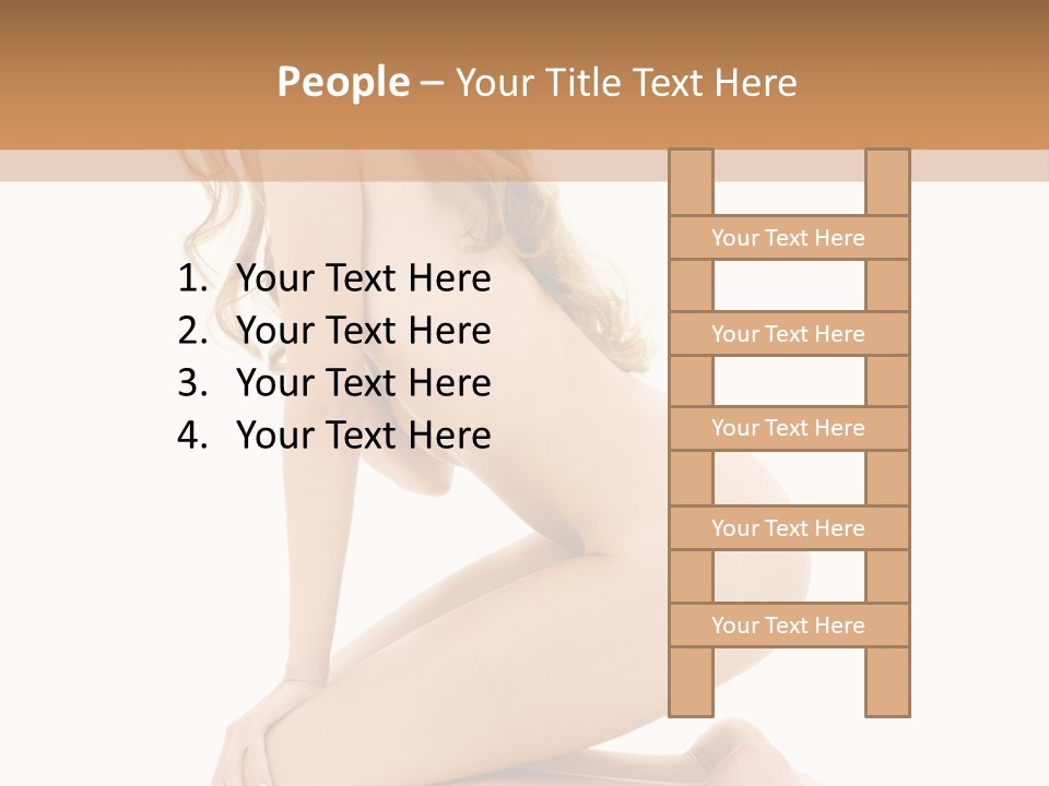 Long Smiling Tempting PowerPoint Template