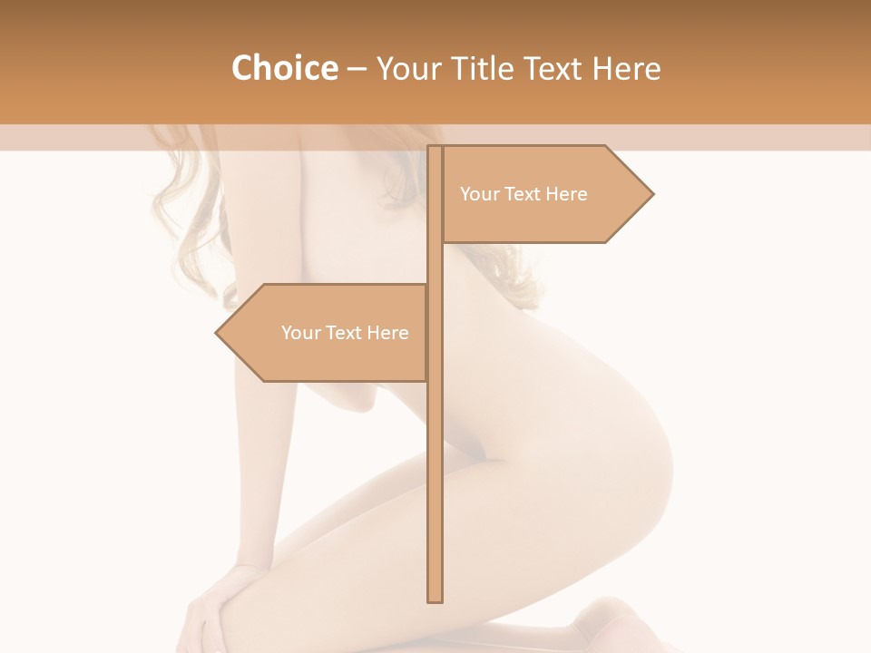 Long Smiling Tempting PowerPoint Template