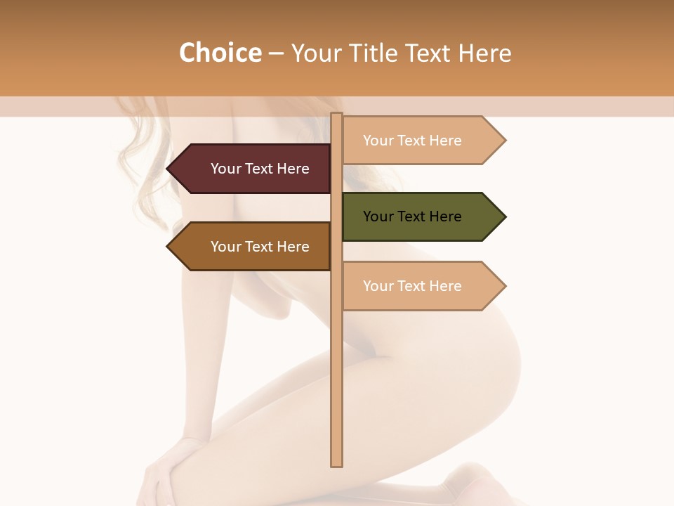 Long Smiling Tempting PowerPoint Template