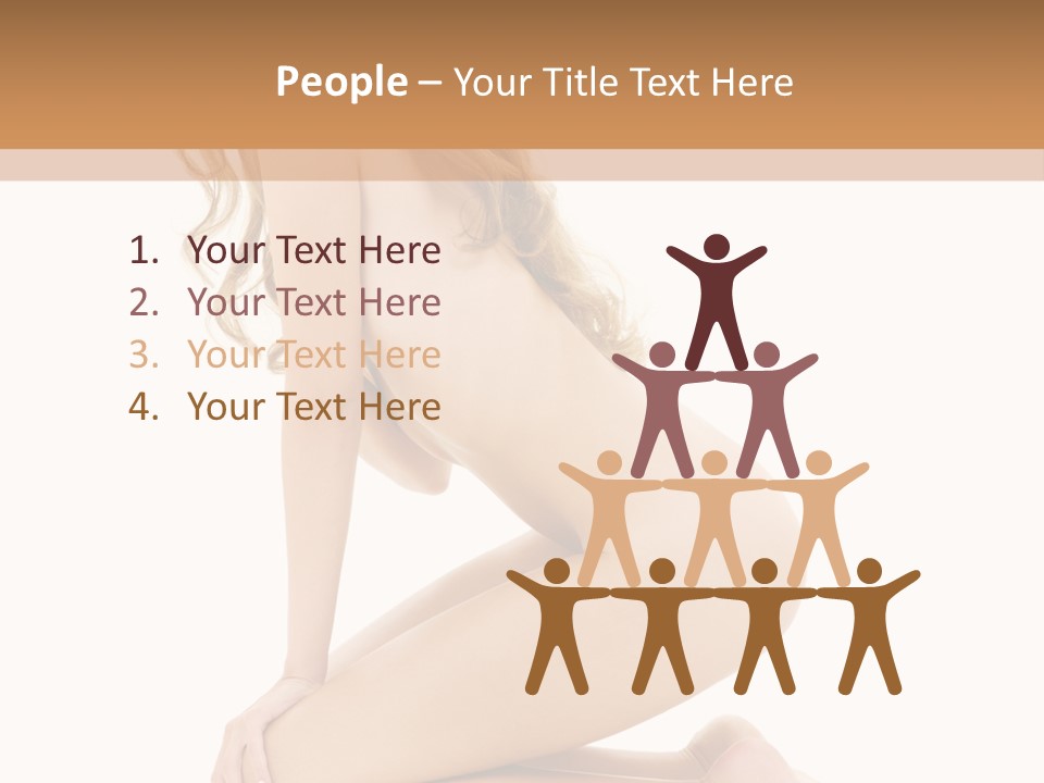 Long Smiling Tempting PowerPoint Template