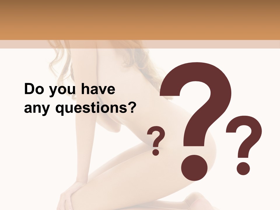 Long Smiling Tempting PowerPoint Template