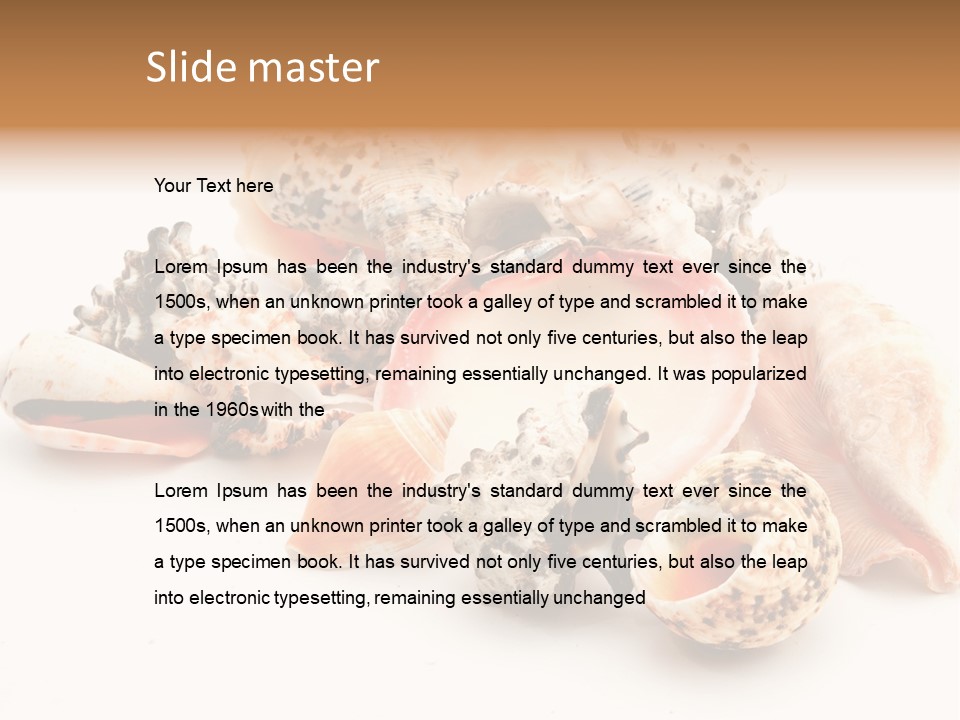 Fish Shellfish Ocean PowerPoint Template