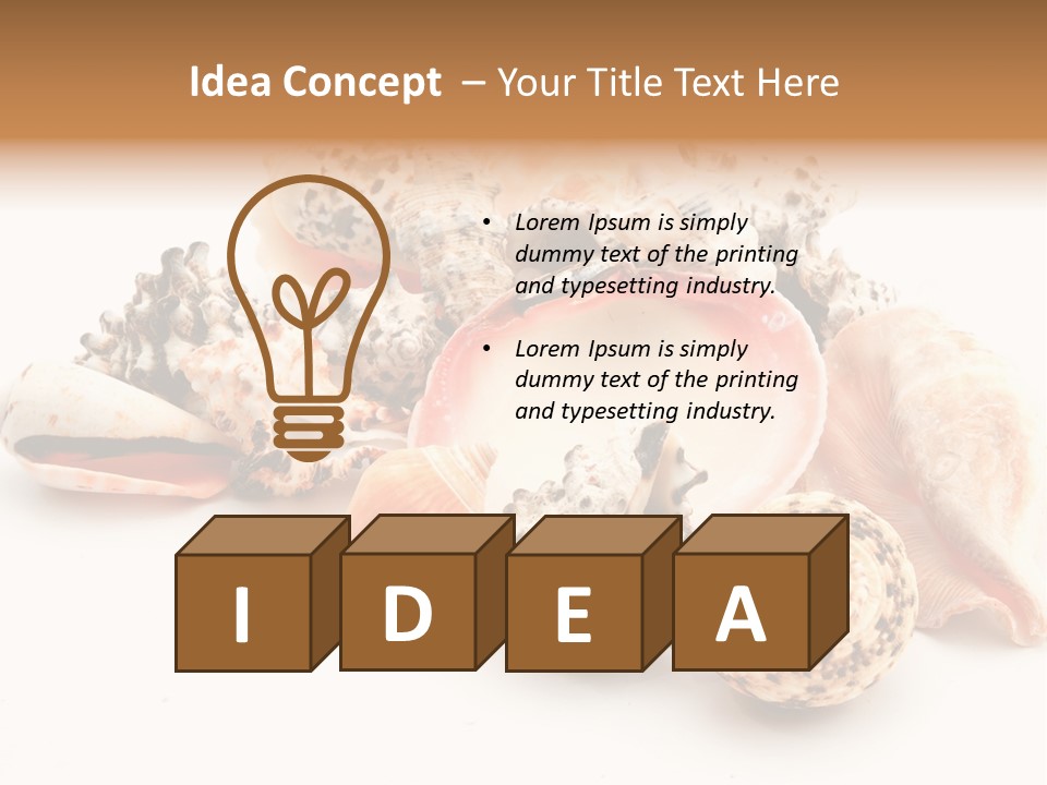 Fish Shellfish Ocean PowerPoint Template