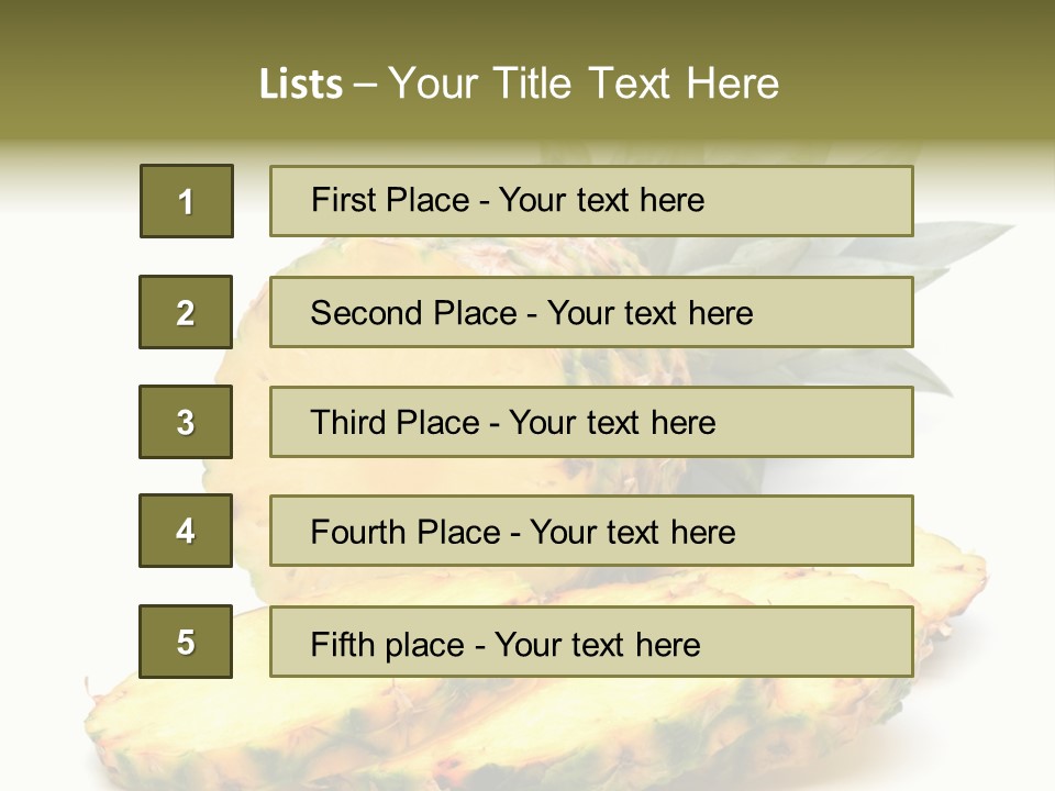 Food Ripe Healthy PowerPoint Template