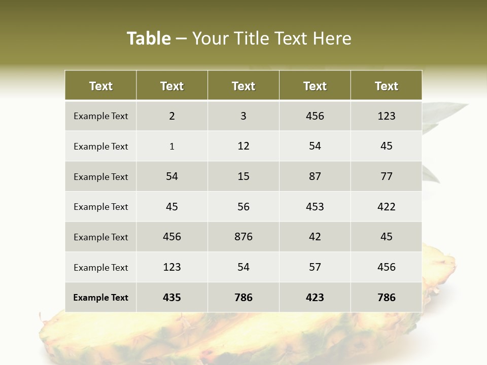 Food Ripe Healthy PowerPoint Template