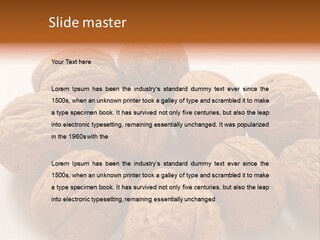 Nut Background Walnut PowerPoint Template
