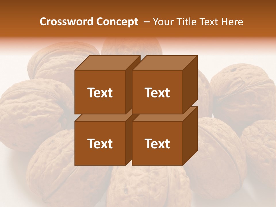 Nut Background Walnut PowerPoint Template