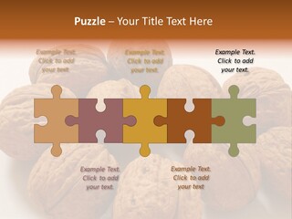 Nut Background Walnut PowerPoint Template