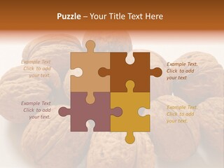Nut Background Walnut PowerPoint Template
